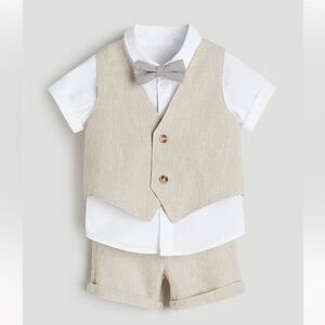 H&M 4 piece linen set